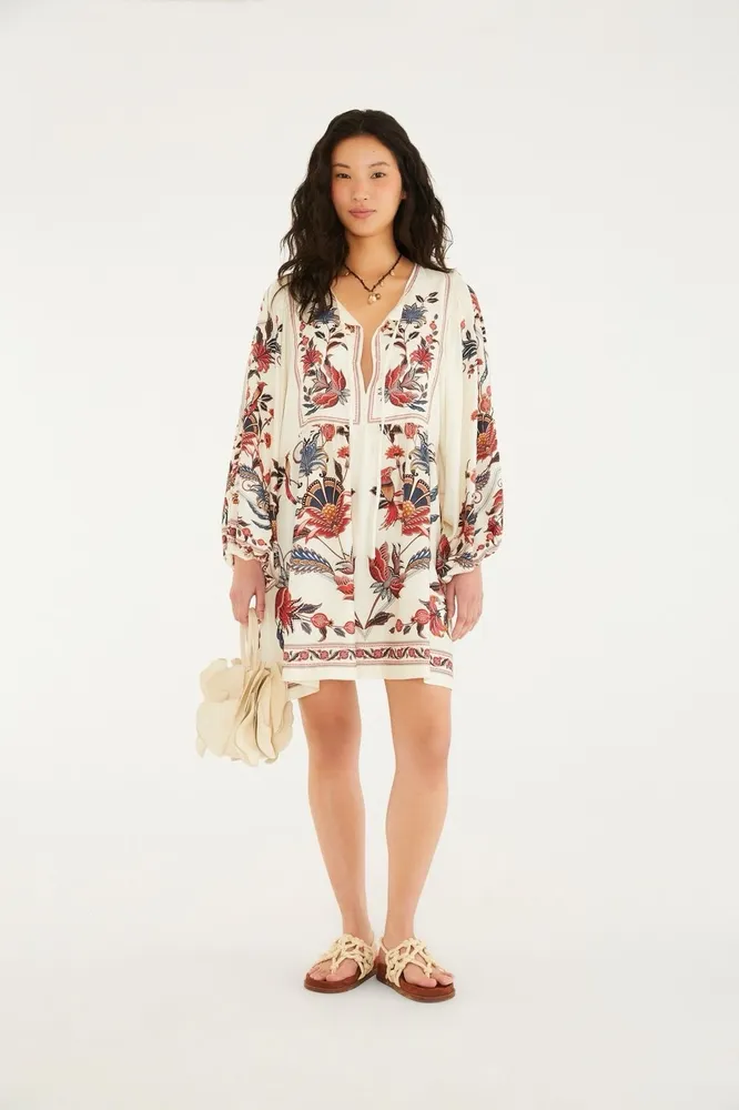 Vestido curto Farm Bohoflor