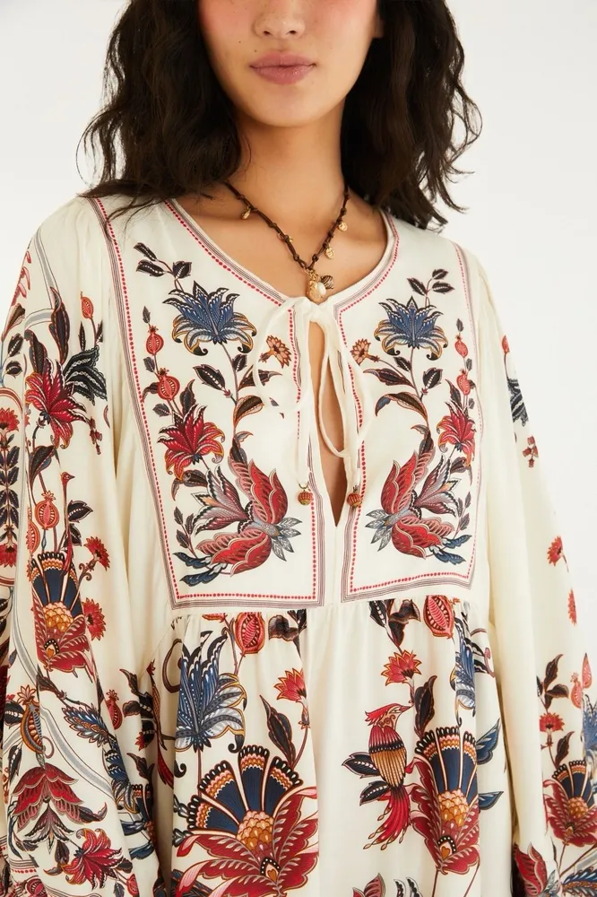 Vestido curto Farm Bohoflor