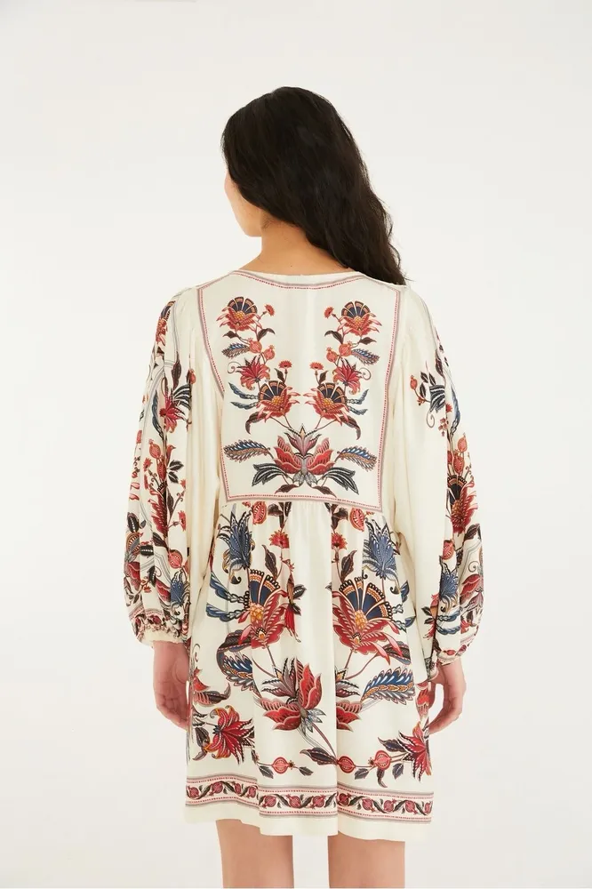 Vestido curto Farm Bohoflor