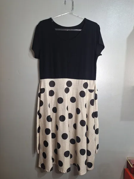 Vestido midi anos 70