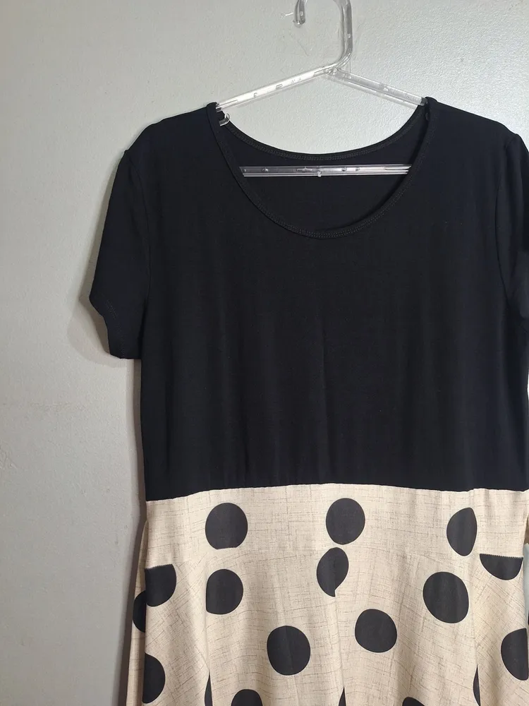 Vestido midi anos 70