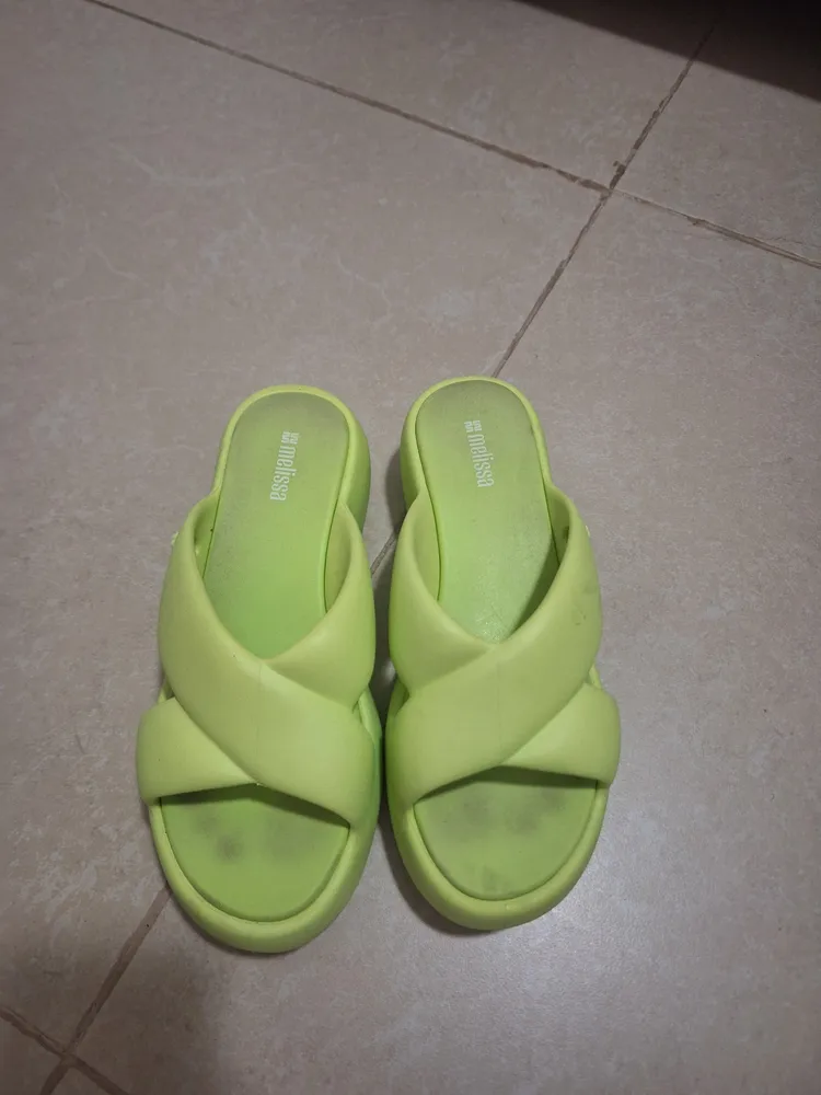 tamanco melissa free rise verde limao