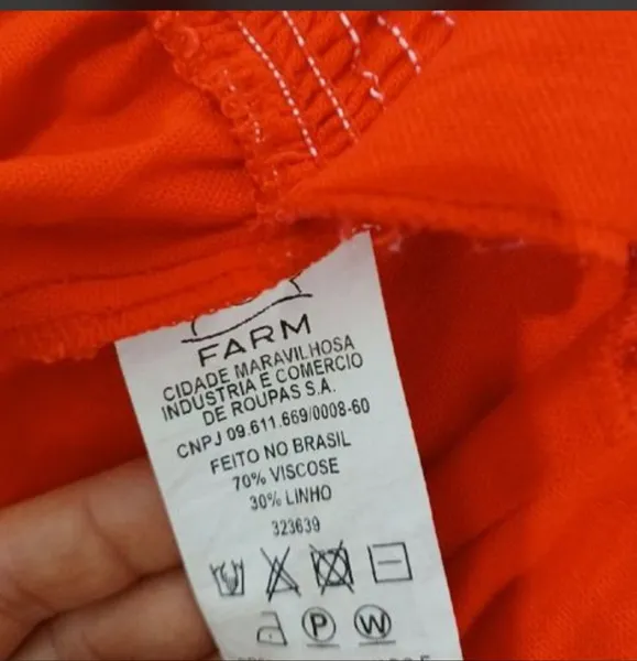 vestido farm vermelho vibrante