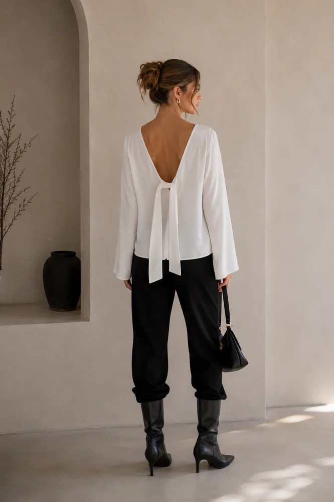 Blusa de Crepe Animale