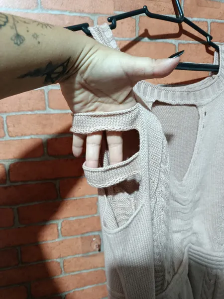 Blusa Suéter Trico Rosé