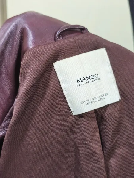 Jaqueta de Couro Mango