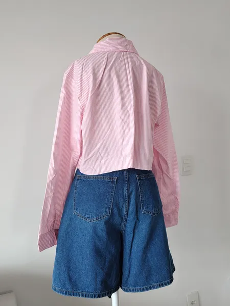cropped social listrado roda