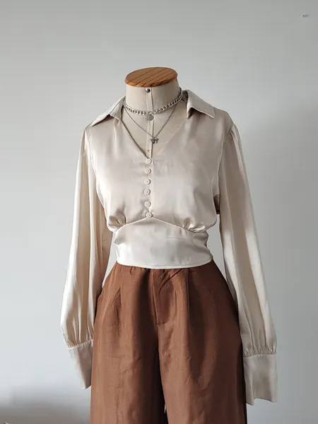 BLUSA CROPPED ACETINADO