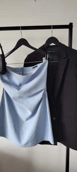 VESTIDO ZARA AZUL BABY