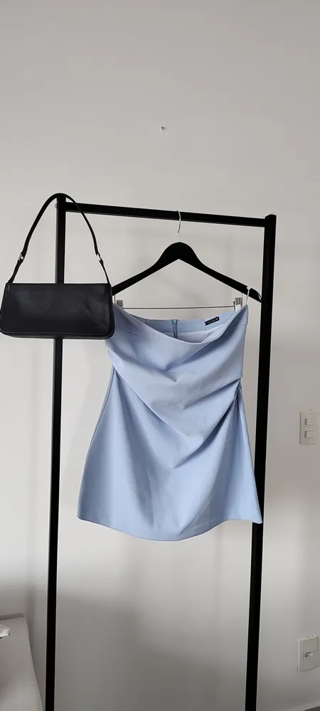 VESTIDO ZARA AZUL BABY