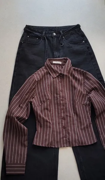BLUSA MARROM RISCA GIZ MUSERA