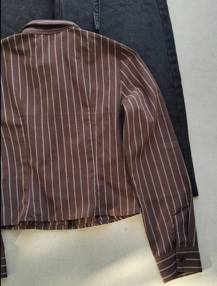 BLUSA MARROM RISCA GIZ MUSERA