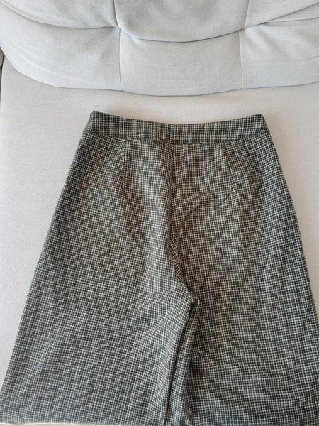 CALÇA TWEED VERDE MUSGO