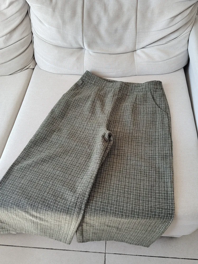 CALÇA TWEED VERDE MUSGO