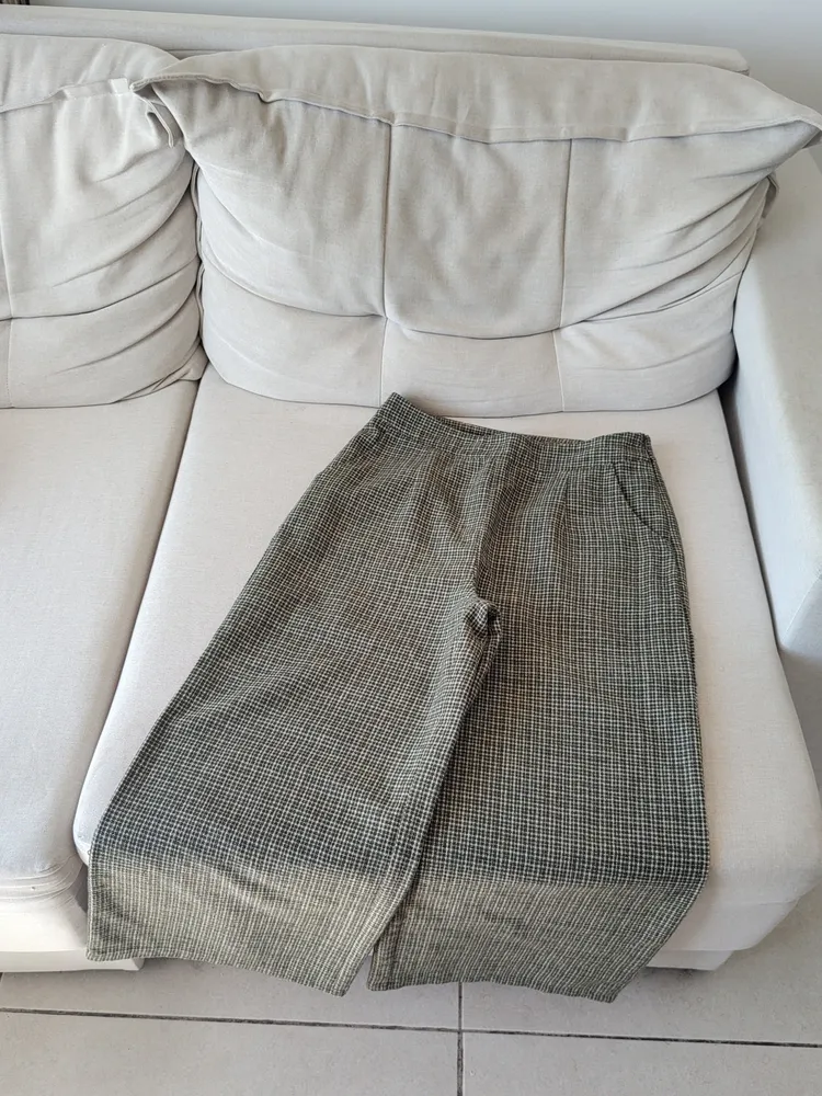 CALÇA TWEED VERDE MUSGO