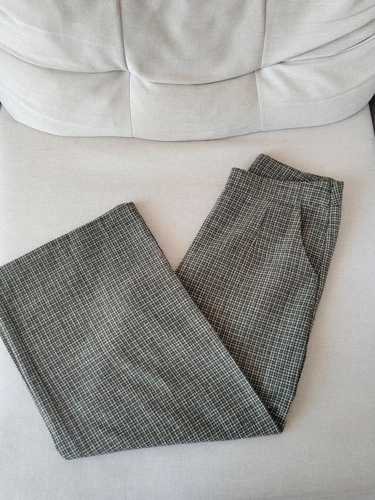 CALÇA TWEED VERDE MUSGO