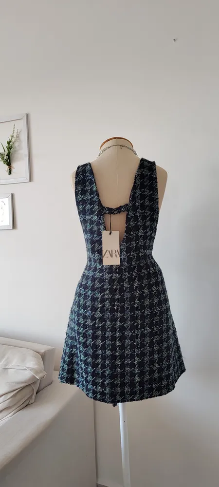SALOPETE TWEED ZARA COM TAG