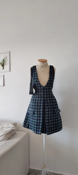 SALOPETE TWEED ZARA COM TAG