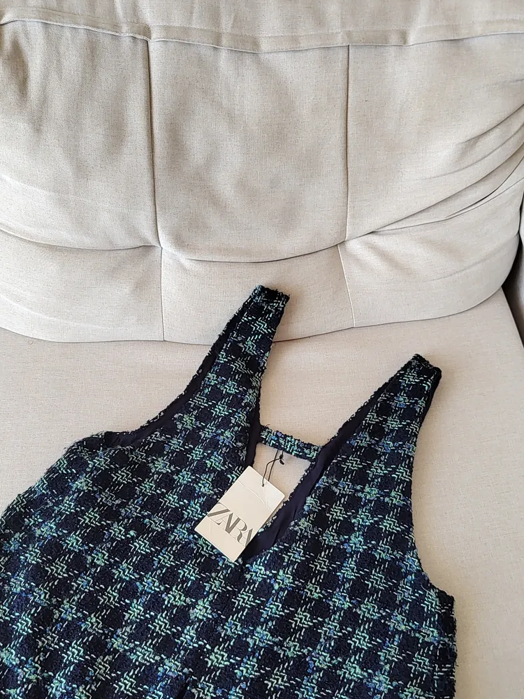SALOPETE TWEED ZARA COM TAG
