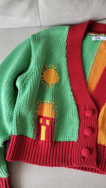 CARDIGAN BORDADO EM ALGODÃO ZARA