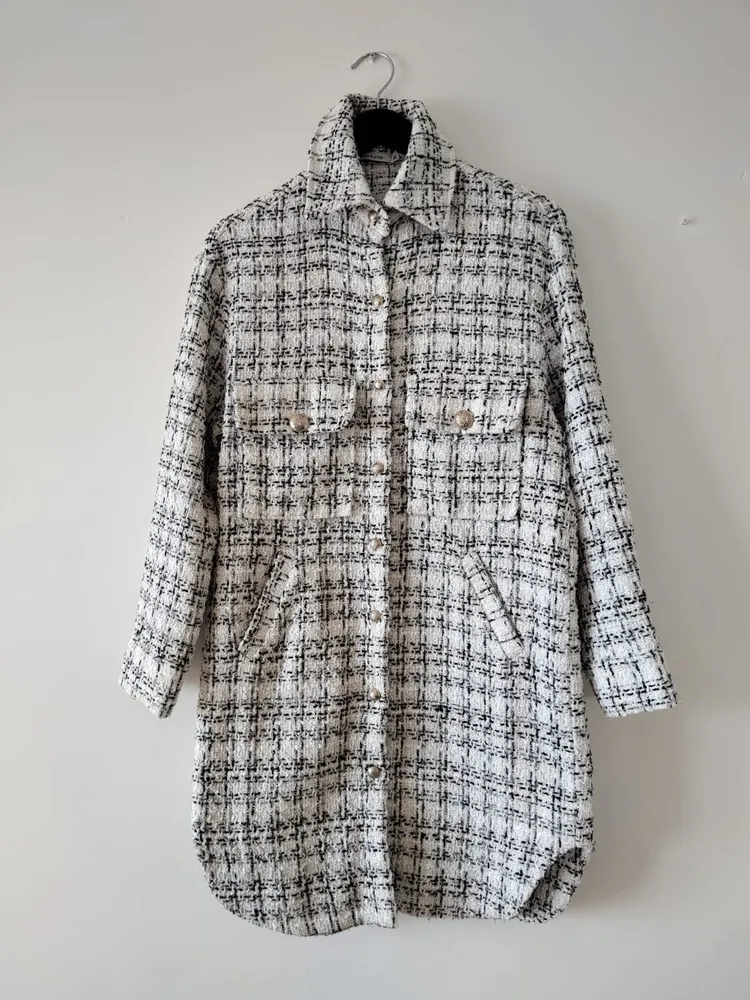 casaco tweed talita kume