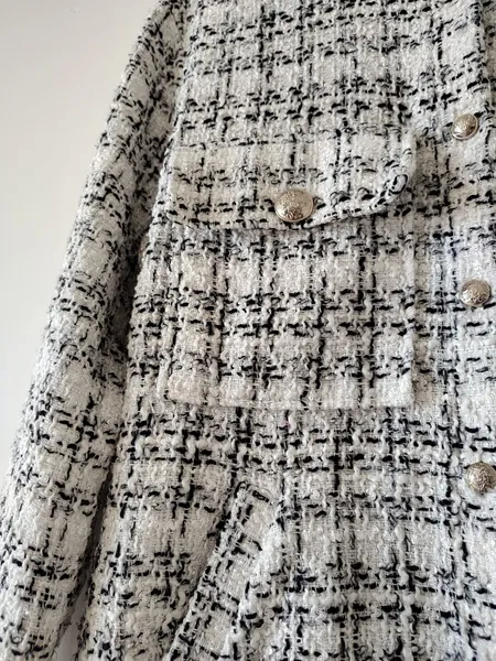casaco tweed talita kume