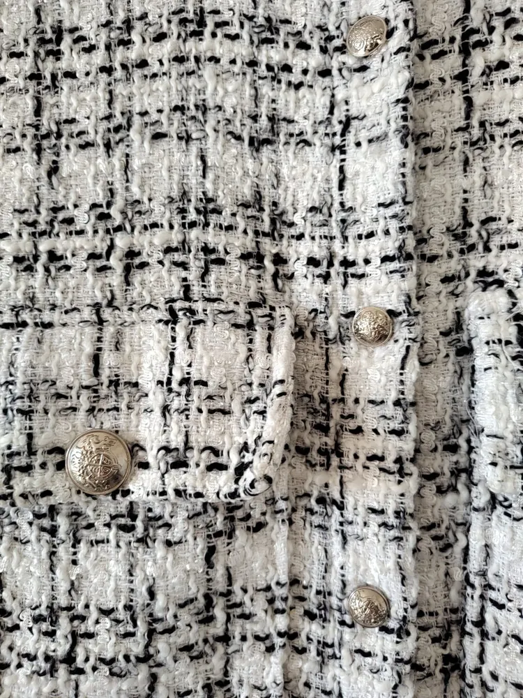 casaco tweed talita kume