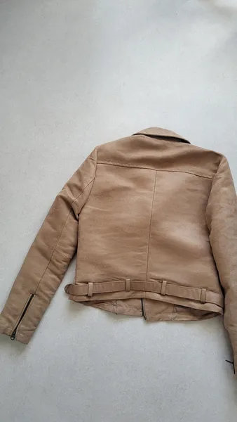 JAQUETA BIKER CARAMELO SUEDE (P)