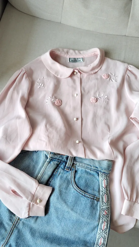 CAMISA SOCIAL ROSA ROMÂNTICA (M)