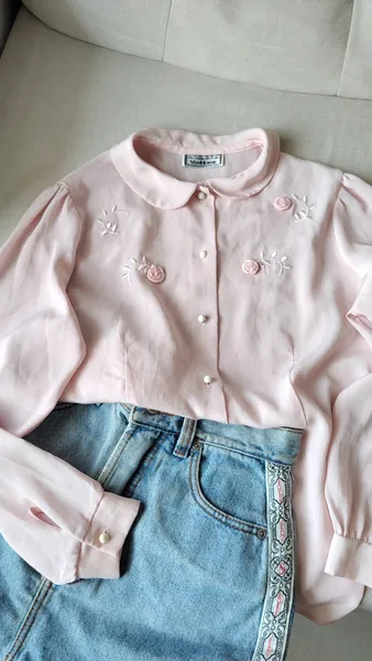 CAMISA SOCIAL ROSA ROMÂNTICA (M)