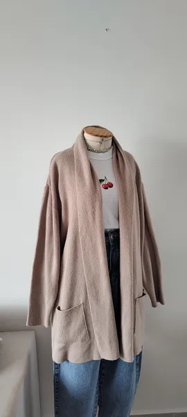 CARDIGAN COZY ALONGADO TRICOT (G)