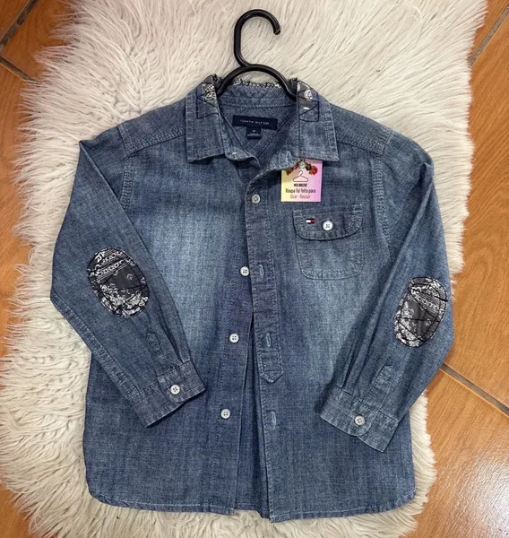 camisa jeans infantil tommy 3T