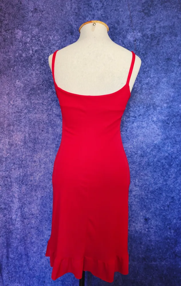 vestido vermelho femme fatale anos 90