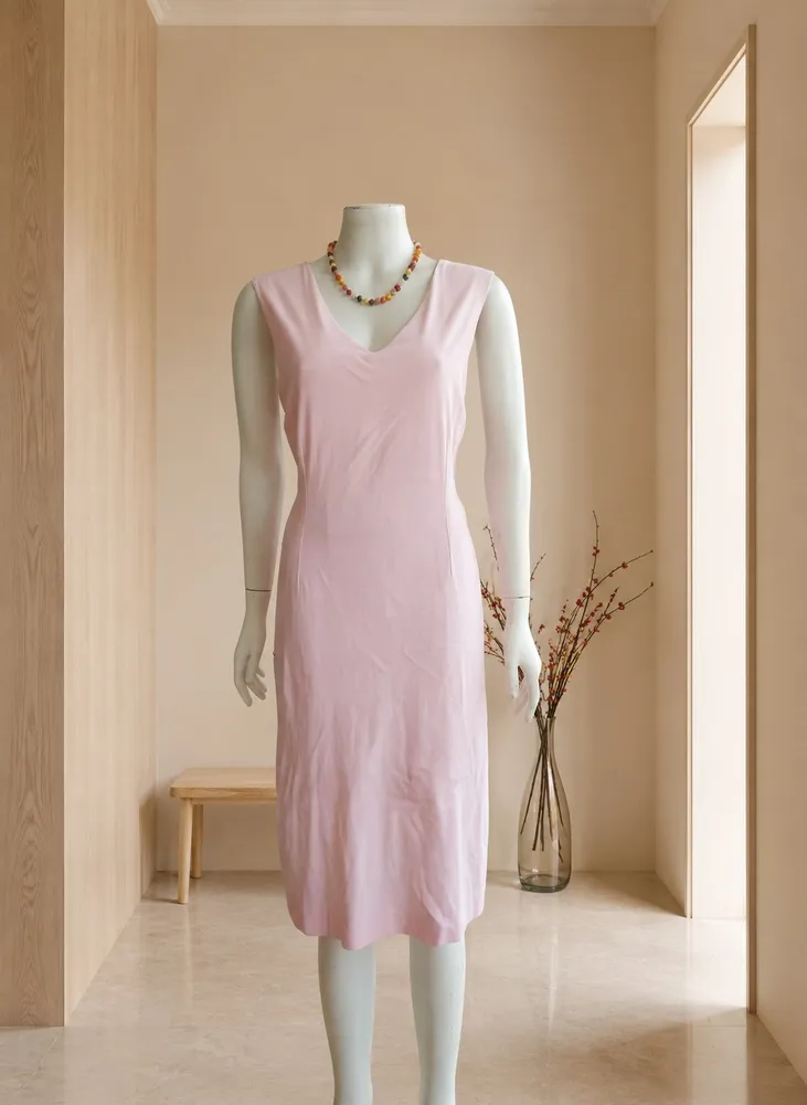 Vestido Rosa Recortes Talita Kume