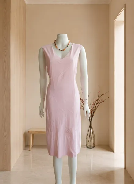 Vestido Rosa Recortes Talita Kume