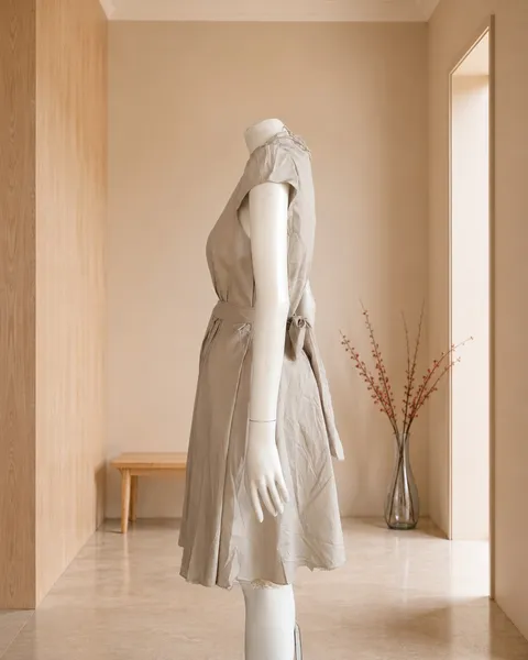 E - store Vestido alfaiataria Champagne