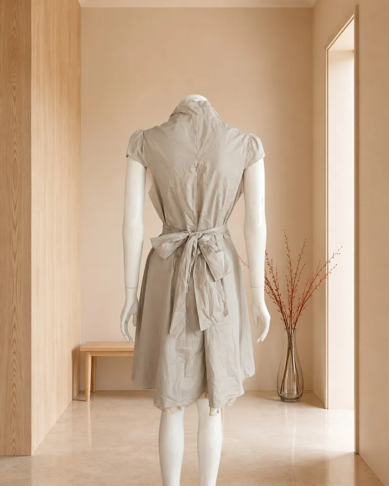 E - store Vestido alfaiataria Champagne