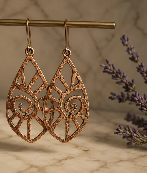 Brinco Boho em Cobre