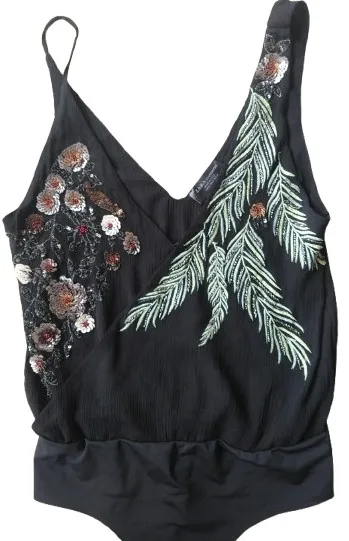 Body Zara indiano bordado à mão