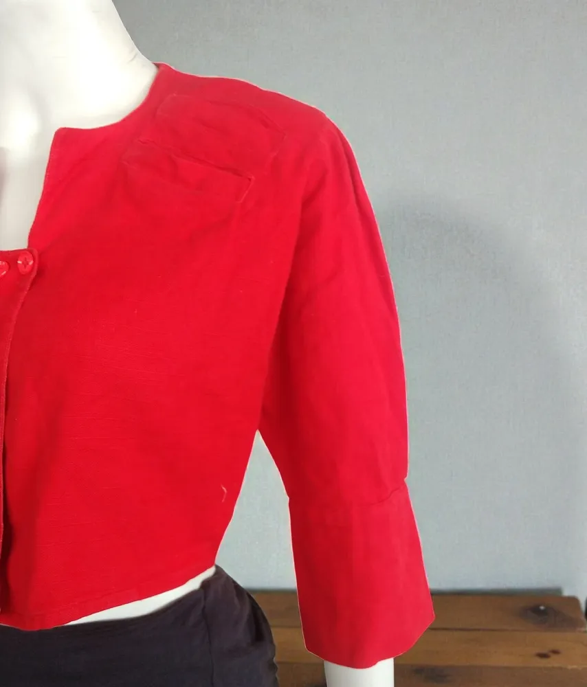 Cropped Vintage vermelho