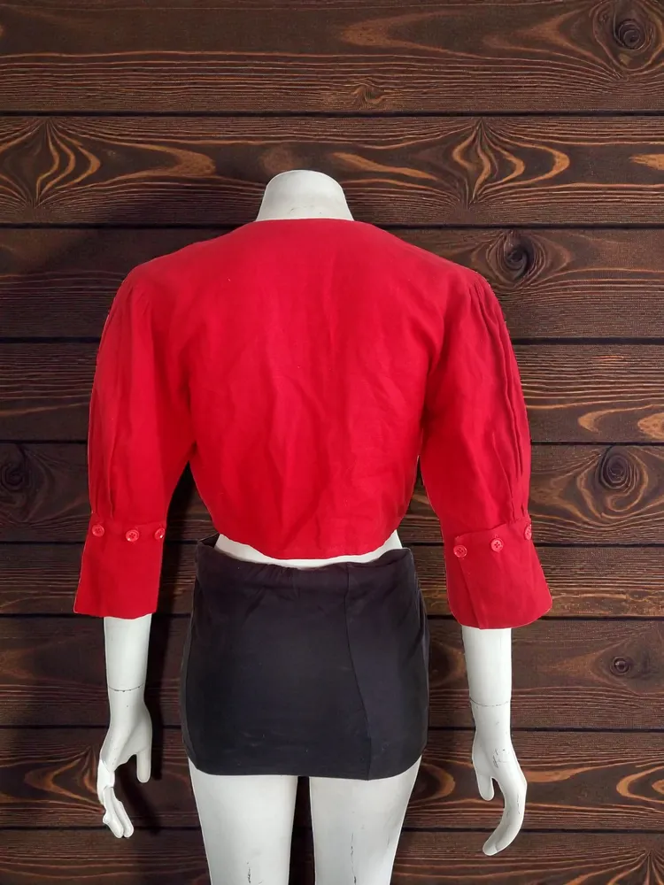 Cropped Vintage vermelho