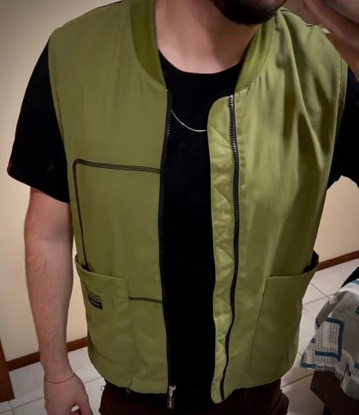 colete adidas verde m