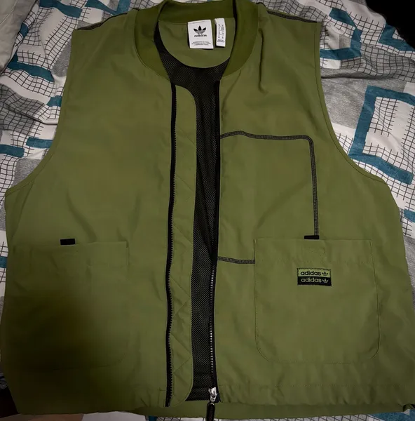 colete adidas verde m