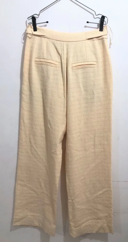 calça social nk amarelo manteiga