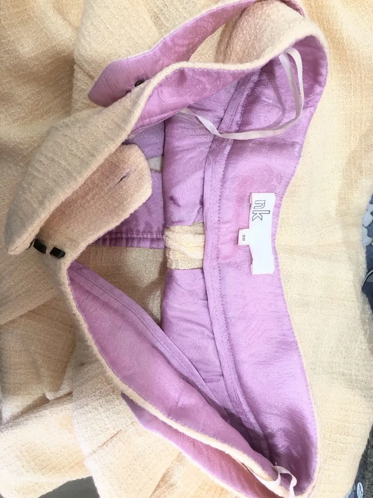 calça social nk amarelo manteiga