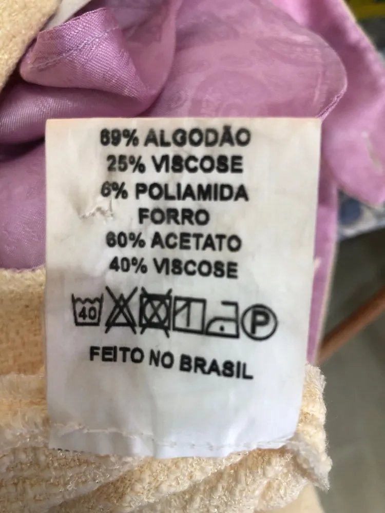 calça social nk amarelo manteiga