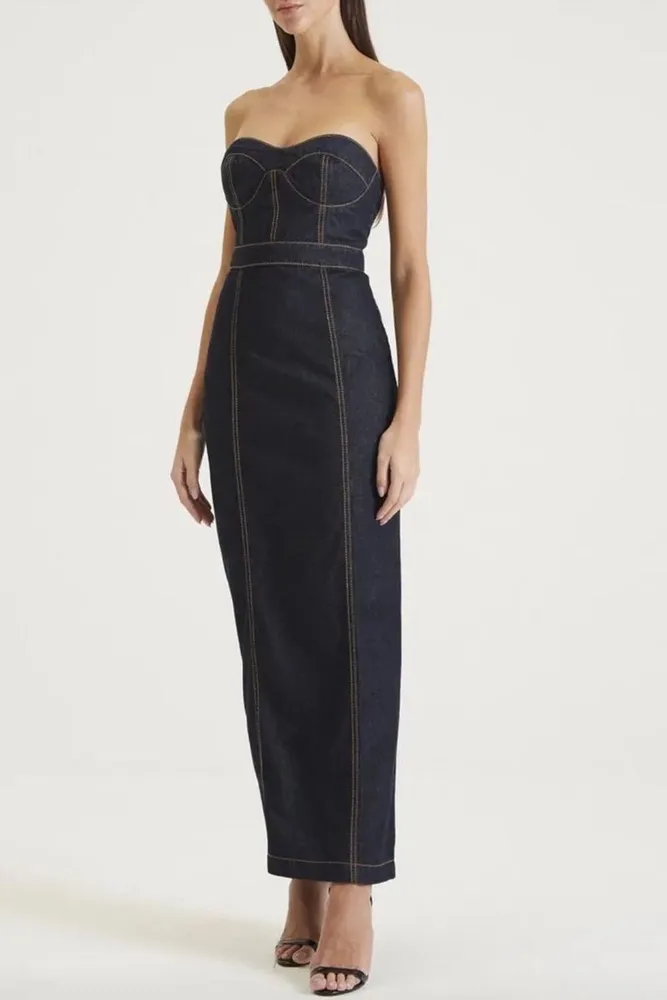 vestido tomara que caia forum jeans