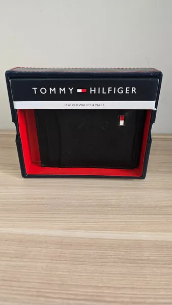 carteira tommy hilfiger masculina preta