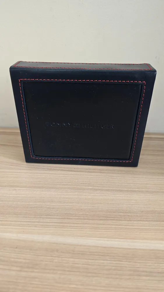 carteira tommy hilfiger masculina preta
