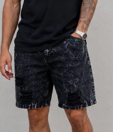 bermuda estonada detonada black jeans john john